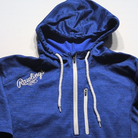 Rawlings Blue Athletic Hoodie Sweatshirt - Picture 4 of 8